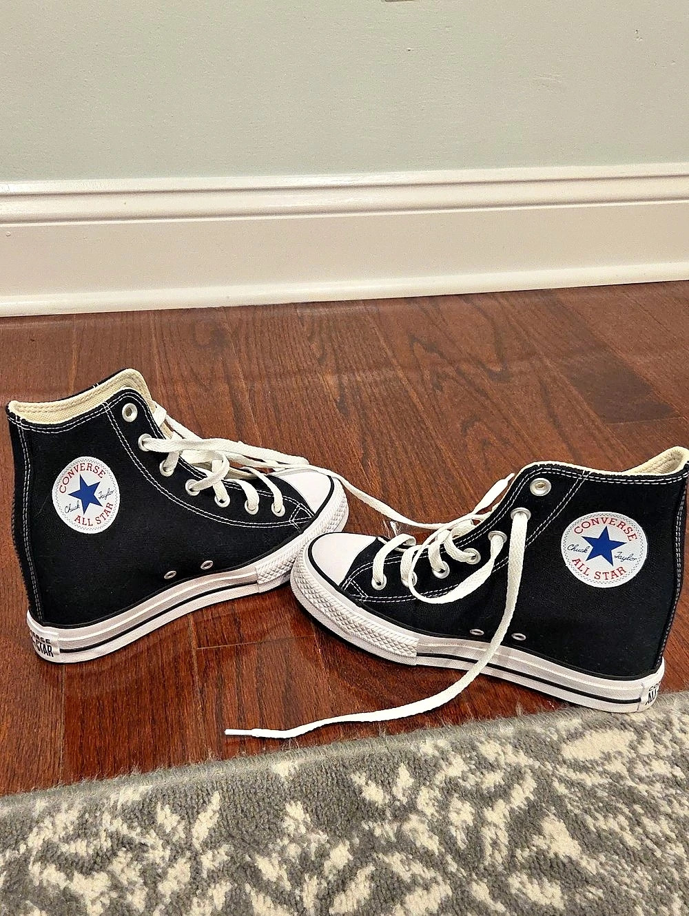 Converse Chuck Taylor All Star High Top Sneakers in Black & White